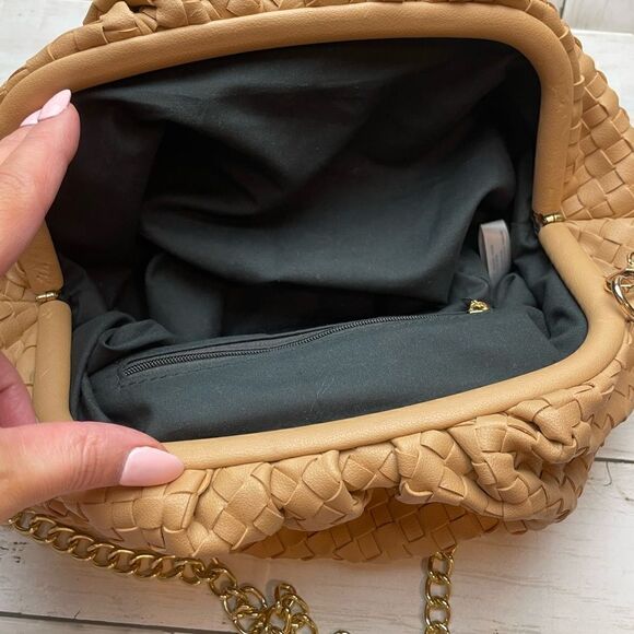 Grey Label The Pouch Leather with Metal Chain/Tan - Picture 4 of 12